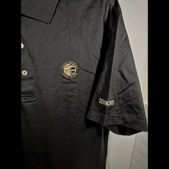 Peter Millar Golf Polo Men's Size Large Blue Shirt Lake Merced GC Embroidered - Picture 4 of 6